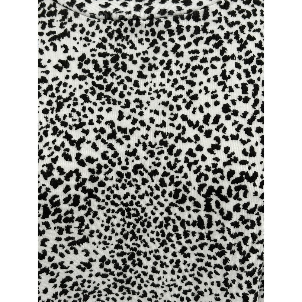 Croft &‎ Barrow Womens 2X Mock Neck Long Sleeve Leopard Print Top 100% Cotton - Picture 4 of 4